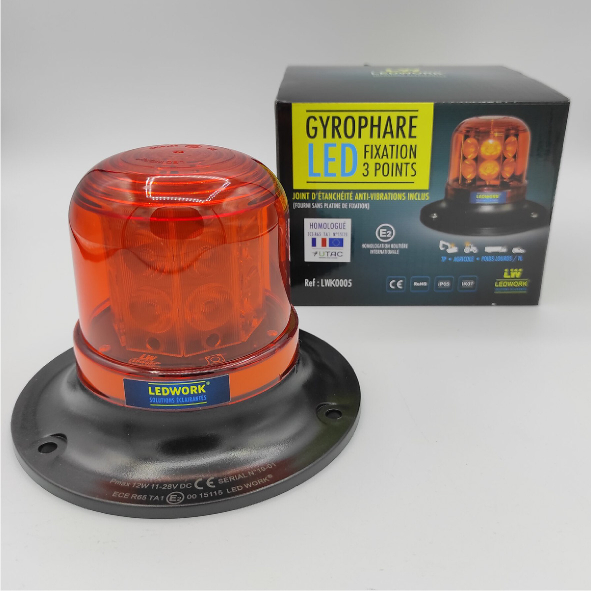 Gyrophare Led Magnétique - Ledwork - LWK0003