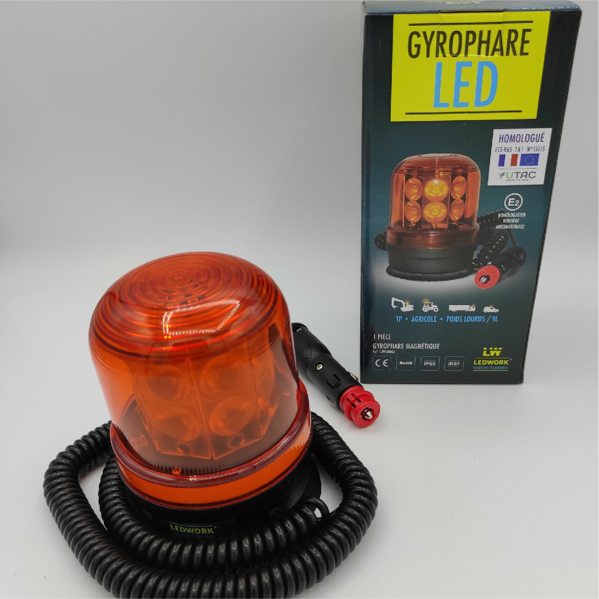Gyrophare LED série SK - Balise lumineuse rotative
